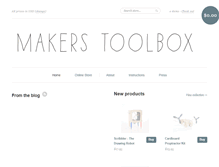 Tablet Screenshot of makerstoolbox.com